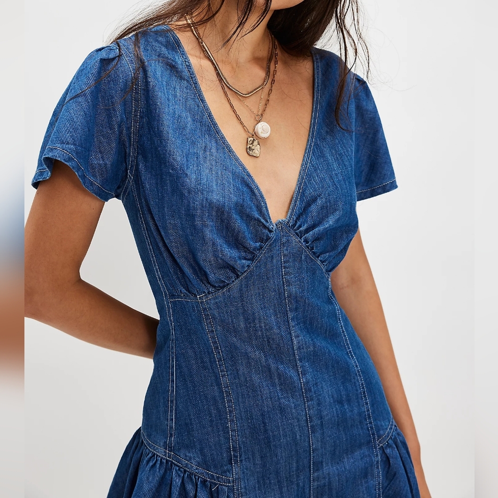 Free People We The Free Mia Playsuit/Iris - Picture 3 of 16